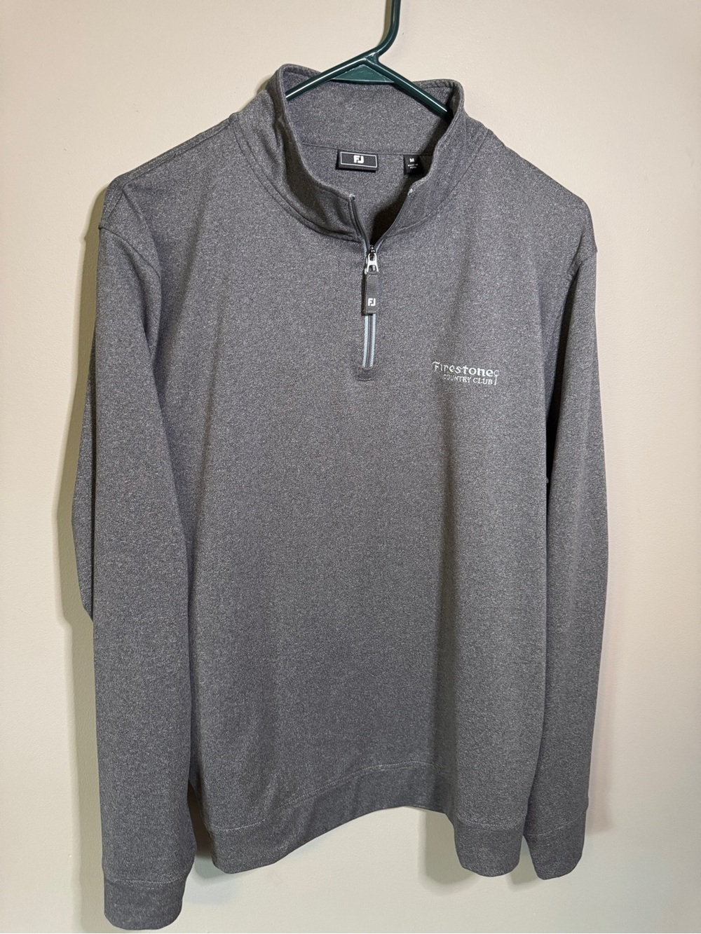 FootJoy Heather Gray Quarter-Zip Performance Pullover